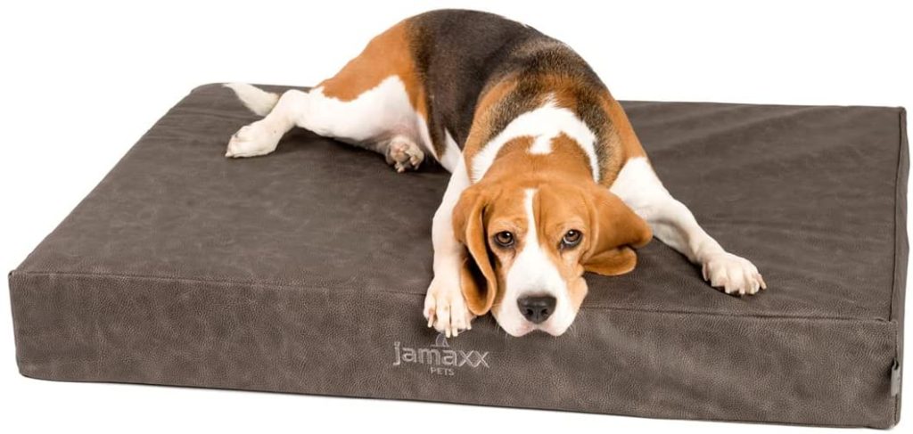JAMAXX® Premium Kunstleder orthopädisches Hundekissen Hundebett Matte