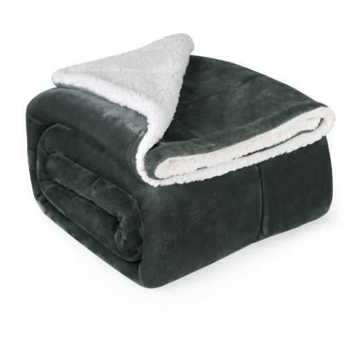 Flauschige Sherpa Kuscheldecke