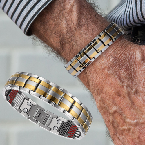 Magnetarmband Männer Kupfer - 3 Reihen Verstellbar Gegen Gelenkschmerzen